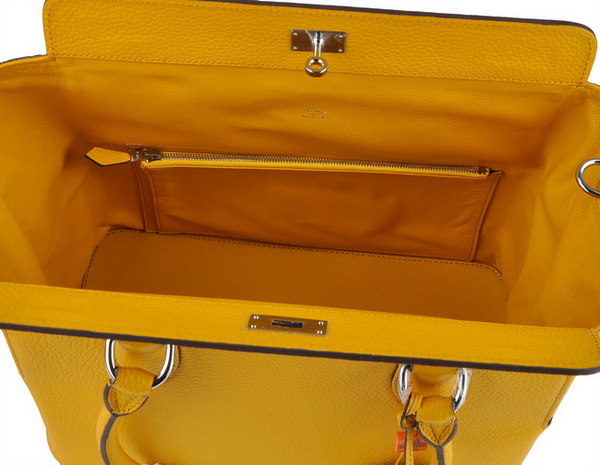 Best Hermes Toolbox 20 Shoulder Bag Yellow 6021 On Sale - Click Image to Close